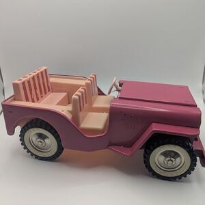 Metal Toy Tonka Pink Jeep Surrey 1962 No. 350 Vintage Rare Barbie Car